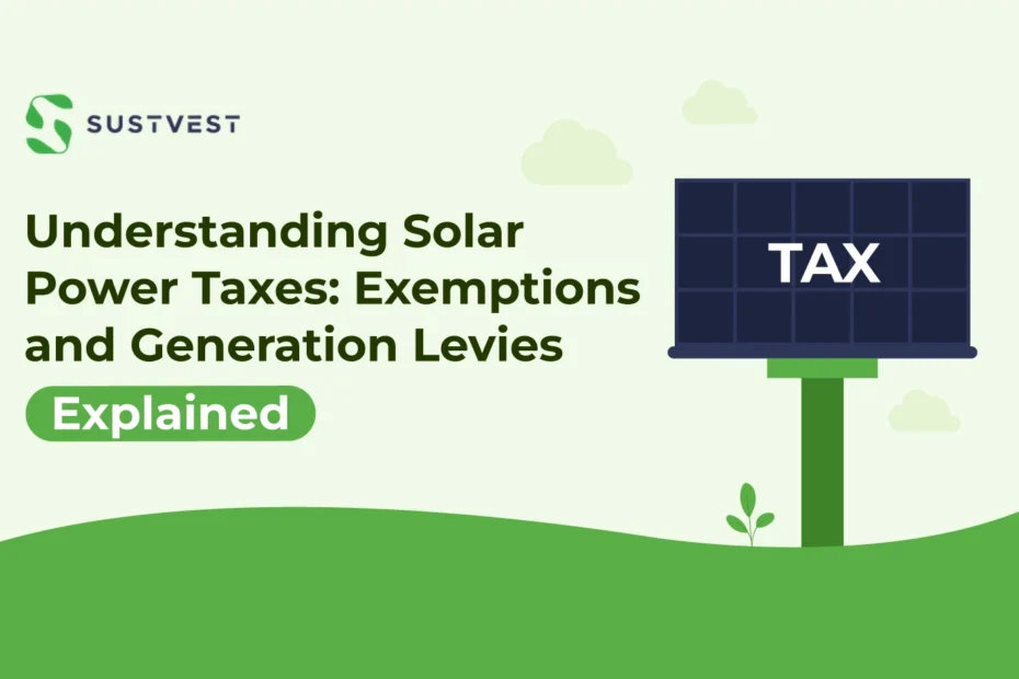 Tax exemption for solar power in India