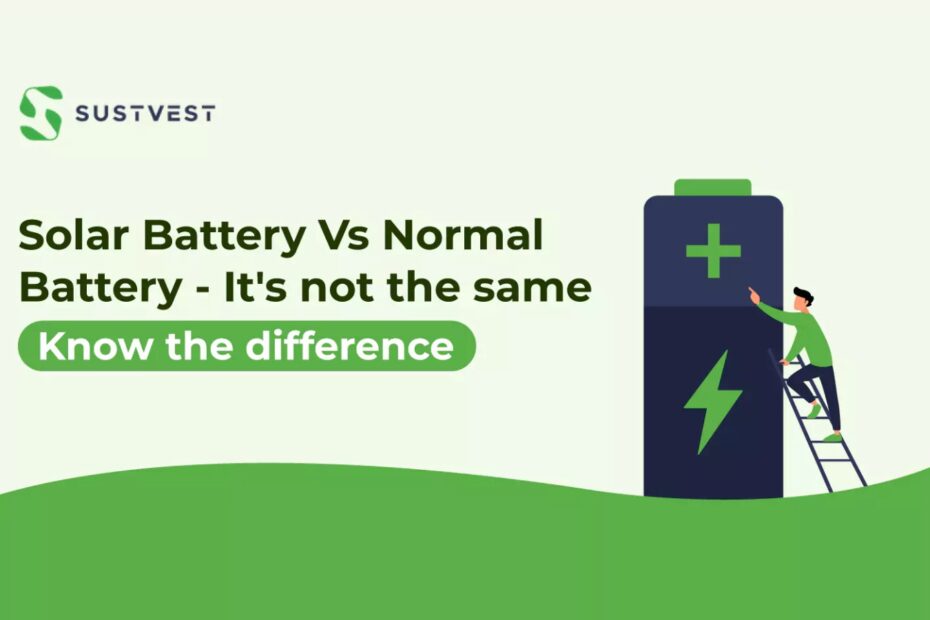 Solar Battery vs Normal battery