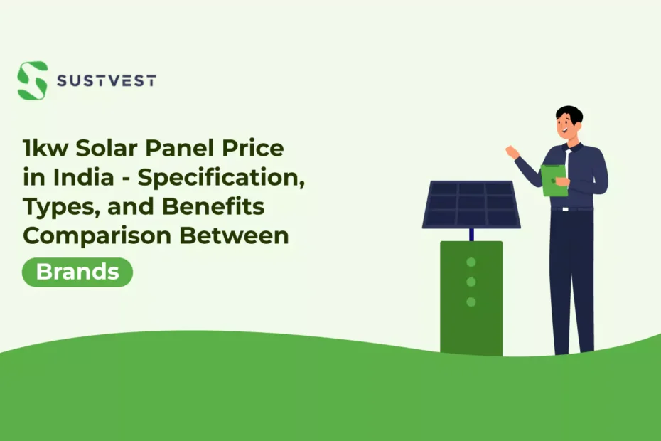 1kw solar panel price in India