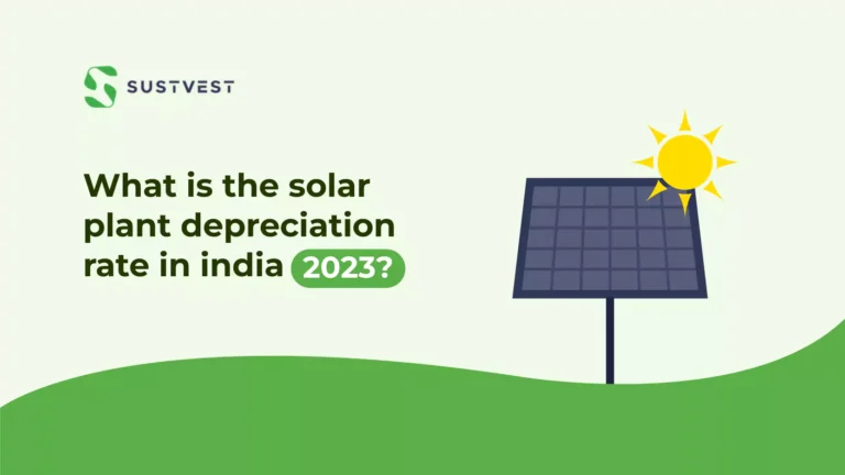 Solar plant depreciation rate