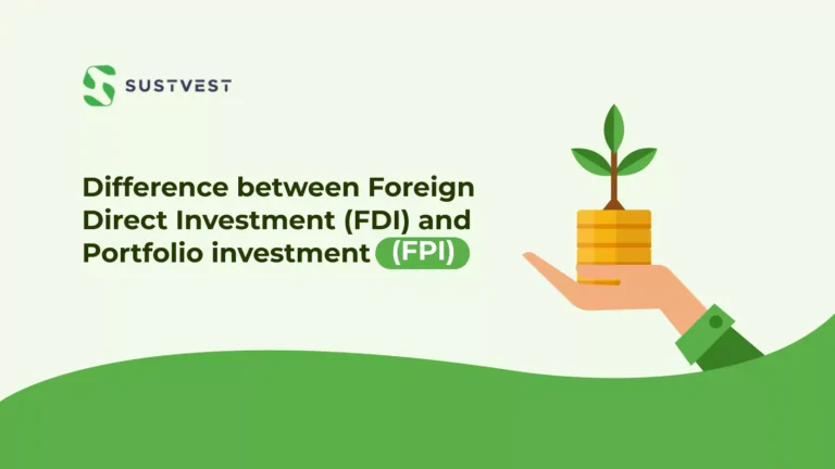 Differentiate between foreign direct investment and portfolio investment