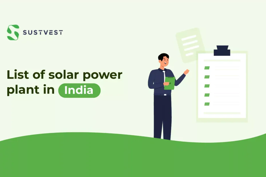 Solar power plant in india