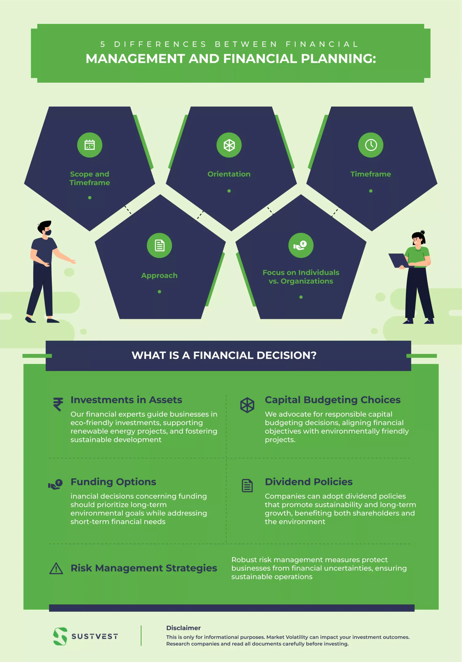 difference between financial management and financial planning