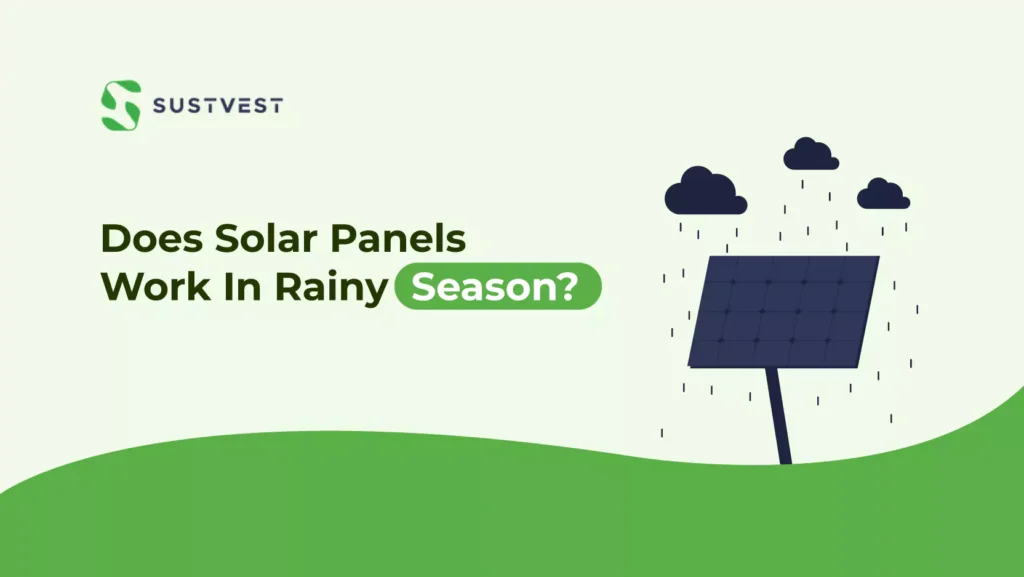 solar panels work In rainy season